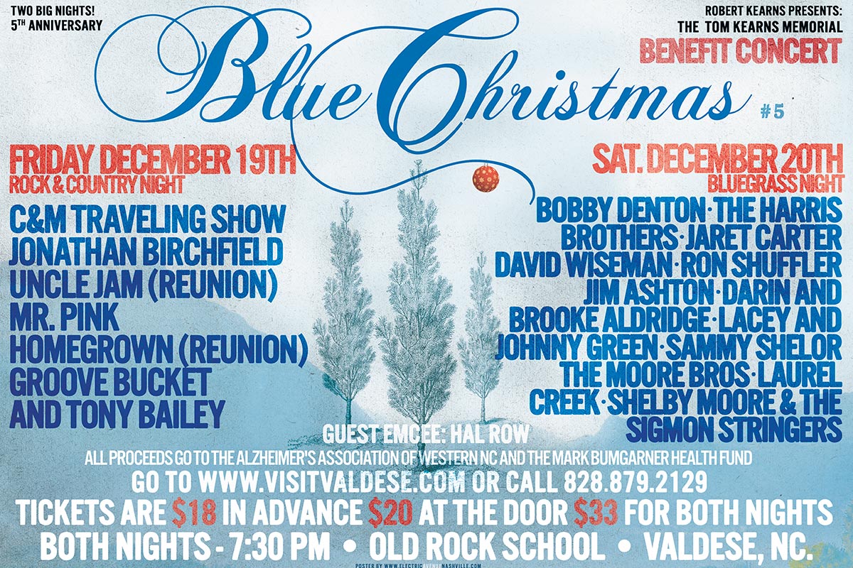 Blue Christmas Bluegrass – Poster Design